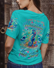 Maxcorners Wild Beautiful And Free Seahorse All Over Print LM2101