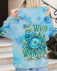 Maxcorners Not All Who Wander Are Lost Compass All Over Print LM2101