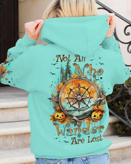 Maxcorners Not All Who Wander Are Lost Compass Halloween All Over Print LM2101