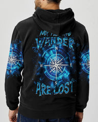 Maxcorners Not All Who Wander Are Lost Compass All Over Print LM2101