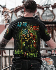 Maxcorners Home Of The Brave Land Of The Free Bigfoot All Over Print LM1601