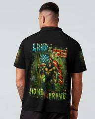 Maxcorners Home Of The Brave Land Of The Free Bigfoot All Over Print LM1601
