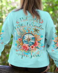 Maxcorners Not All Who Wander Are Lost Compass All Over Print LM2101