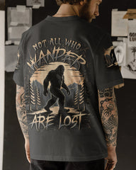 Maxcorners Not All Who Wander Are Lost Bigfoot All Over Print LM1601