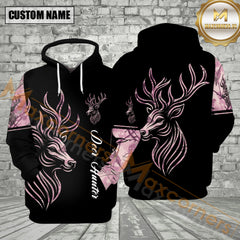 Maxcorners Women Deer Hunting Pink Camo All Over Print Shirt
3D Best Gift For Hunter