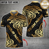 Maxcorners Golden Tribal Eagle Design Bowling Jersey Multicolor Options Personalized Name, Team Name 3D Shirt (4 Colors)