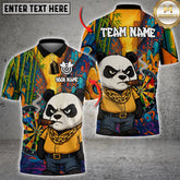 Maxcorners Darts Panda Cigar Graffiti Style Multioptions Personalized Name, Team Name Unisex 3D Shirt (4 Colors)