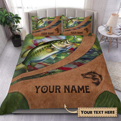 Maxcorners Custom Name Fishing Bedding Set