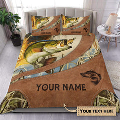 Maxcorners Custom Name Fishing Bedding Set
