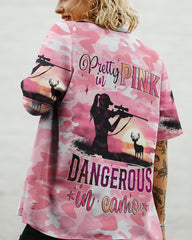Maxcorners Pretty In Pink Hunting Hawaiian Shirt LM1601