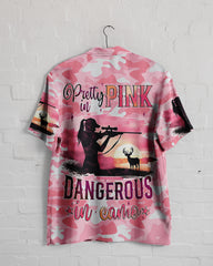 Maxcorners Pretty In Pink Hunting Hawaiian Shirt LM1601