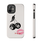 Maxcorners Billiards Chic Cherry Glossy, Protective Lexan Cover Full Wrap Phone Case LM1012