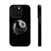 Maxcorners Billiards 8 Ball - Number 8 Pool Ball (Black) Full Wrap Phone Case LM1012