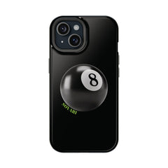 Maxcorners Billiards 8 Ball - Number 8 Pool Ball (Black) Full Wrap Phone Case LM1012