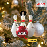 Maxcorners Customized Name Bowling Acrylic Ornaments, Bowling Lover Gift For Christmas Ornaments, Bowling Gift Ideas, Christmas Bowling Ornament
LM1111