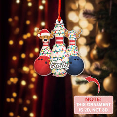 Maxcorners Personalized Bowling Christmas Ornament 2025, Custom Bowling Pin and Ball Tree Decoration, Fun Holiday Gift for Bowlers
LM1111