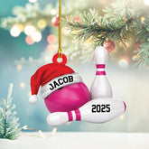 Maxcorners Personalized Bowling Ornament: Custom Name and Year, Wood or Acrylic
LM1111