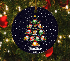 Maxcorners Billiard Christmas Ornament, Billiard Cue Flat Hanging Ornament Decor