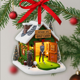 Maxcorners Golf Cabin Christmas Ornament, Golf Ornaments For Christmas Tree, Christmas Presents For Golfers