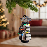 Maxcorners Custom Name Golf Bag Christmas Ornament, Gift For Golfer, Acrylic Ornament, Christmas Tree Decor