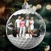 Maxcorners Plastic Christmas Balls Custom Photo Ornament, Golf Christmas Ornament, Golf Gift Idea