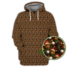 Maxcorners Reindeer Shirt For Golfer, Funny Pattern Golf Shirt, Christmas Golf Shirt