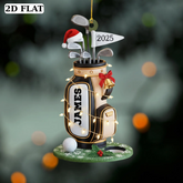 Maxcorners Christmas Light Print Personalized Golf Bag, Custom Golf Gift, Christmas Golf Gift, Golf Decor LM1611