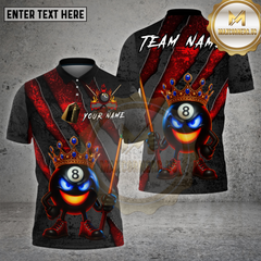 Maxcorners Billiards Shirt 8 Ball King Scratch Fire Cue Multioptions Personalized Name, Team Name Unisex 3D Shirt