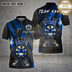 Maxcorners Darts Shirt King Scratch Texture Fire Crown Energy Multioptions Personalized Name, Team Name Unisex 3D Shirt