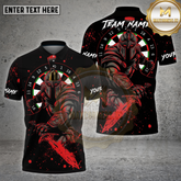 Maxcorners Dartboard Spartan Warrior Blood Slash Multicolor Options Personalized Name, Team Name Unisex 3D Shirt