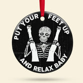 Maxcorners Personalized Funny Naughty Skeleton Couple - Ornament