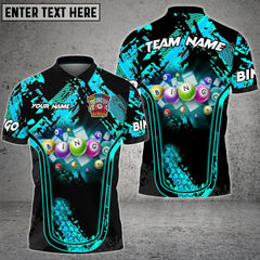 Maxcorners Bingo Grunge Multicolor Option Customized Name 3D Shirt