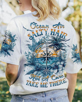 Maxcorners Ocean Air Salty Hair Compass All Over Print LM2101