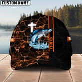 Maxcorners Premium Cross And Deer 3D Personalized Multicolor Cap For Rhonda