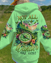 Maxcorners Not All Who Wander Are Lost Compass All Over Print LM2101