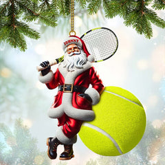 Maxcorners Custom Name Tennis Ornament, Christmas Gift for Tennis Lover 2D Flat LM2111