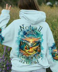 Maxcorners Not All Who Wander Are Lost Compass All Over Print LM2101