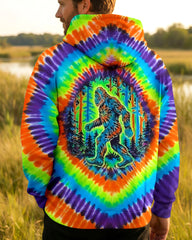 Maxcorners Psychedelic Neon Forest Bigfoot All Over Print LM1601