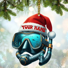 Maxcorners Diving Home Decor, Christmas Ornament, Personalized Ornament 2D Flat LM2111