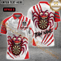 Maxcorners Darts Spider Personalized Name, Team Name 3D Shirt
