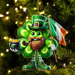 Maxcorners Custom Name Ireland Ornament, Ireland Lover Christmas Gift 2D Flat LM2111