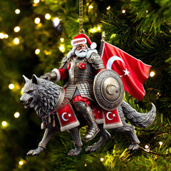 Maxcorners Custom Name Turkey Ornament, Turkey Lover Christmas Gift 2D Flat LM2111