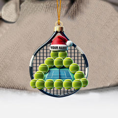 Maxcorners Tennis Balls Christmas Home Decor Christmas Ornament, Personalized Ornament 2D Flat LM2211