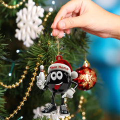 Maxcorners Bowling Ball Christmas Ornament, Personalized Ornament 2D Flat LM2211