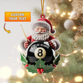 Maxcorners Santa 8-Ball Christmas Ornament