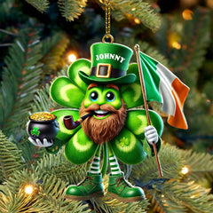 Maxcorners Custom Name Ireland Ornament, Ireland Lover Christmas Gift 2D Flat LM2111