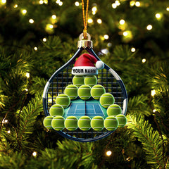 Maxcorners Tennis Balls Christmas Home Decor Christmas Ornament, Personalized Ornament 2D Flat LM2211