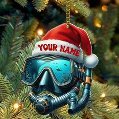 Maxcorners Diving Home Decor, Christmas Ornament, Personalized Ornament 2D Flat LM2111