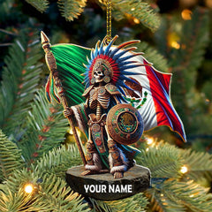 Maxcorners Custom Name Mexico Ornament, Christmas Gift for Mexico Lover 2D Flat LM2111