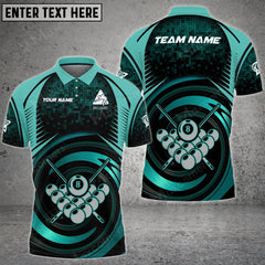 Maxcorners Personalized Billiards Color Style, Team Name Unisex Shirt